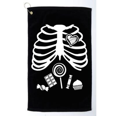 Candy X-Ray Skeleton Rib Cage Golf Towel