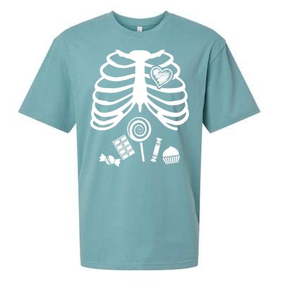 Candy X-Ray Skeleton Rib Cage Sueded Cloud Jersey T-Shirt