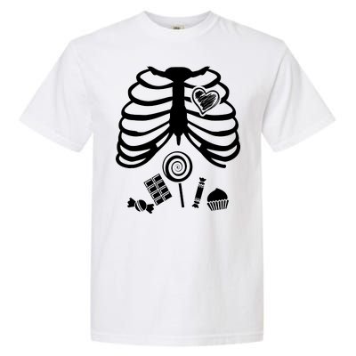 Candy X-Ray Skeleton Rib Cage Garment-Dyed Heavyweight T-Shirt