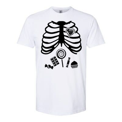 Candy X-Ray Skeleton Rib Cage Softstyle CVC T-Shirt