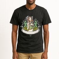 Cannabis Lady Smoking Pot Tall T-Shirt