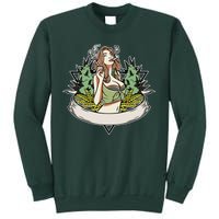 Cannabis Lady Smoking Pot Sweatshirt