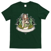 Cannabis Lady Smoking Pot T-Shirt