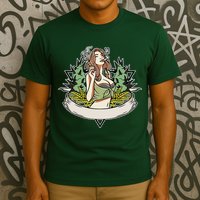 Cannabis Lady Smoking Pot T-Shirt