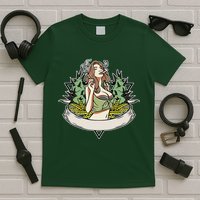 Cannabis Lady Smoking Pot T-Shirt