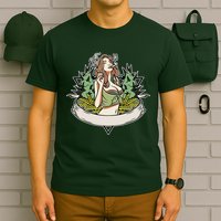 Cannabis Lady Smoking Pot T-Shirt