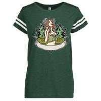 Cannabis Lady Smoking Pot Enza Ladies Jersey Football T-Shirt