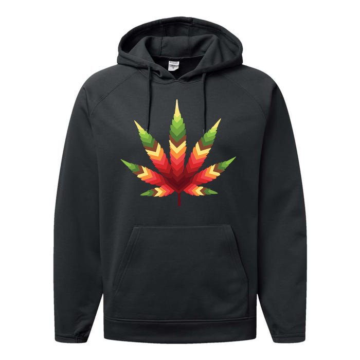 Cannabis Leaf Performance Fleece Hoodie