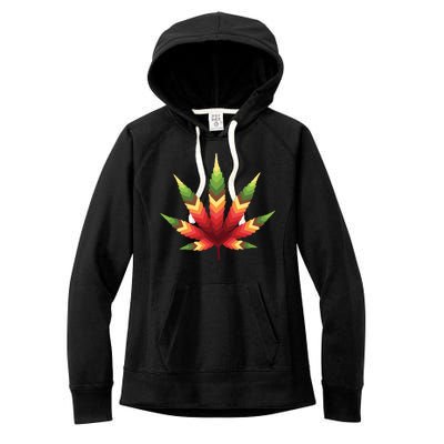 Cannabis Leaf Women's Fleece Hoodie