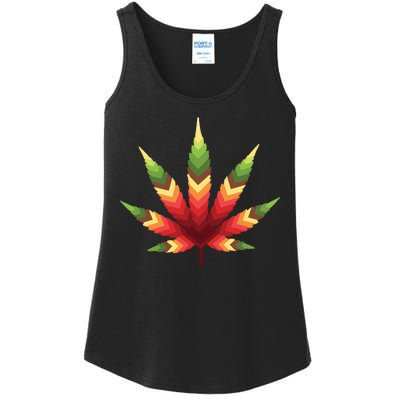 Cannabis Leaf Ladies Essential Tank