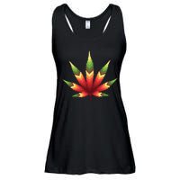 Cannabis Leaf Ladies Essential Flowy Tank