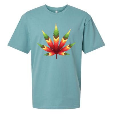 Cannabis Leaf Sueded Cloud Jersey T-Shirt