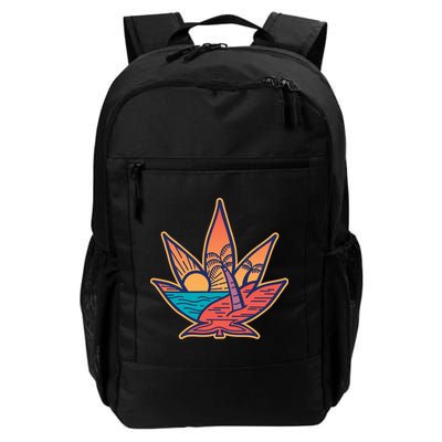 Cannabis Leaf Beach Backpack