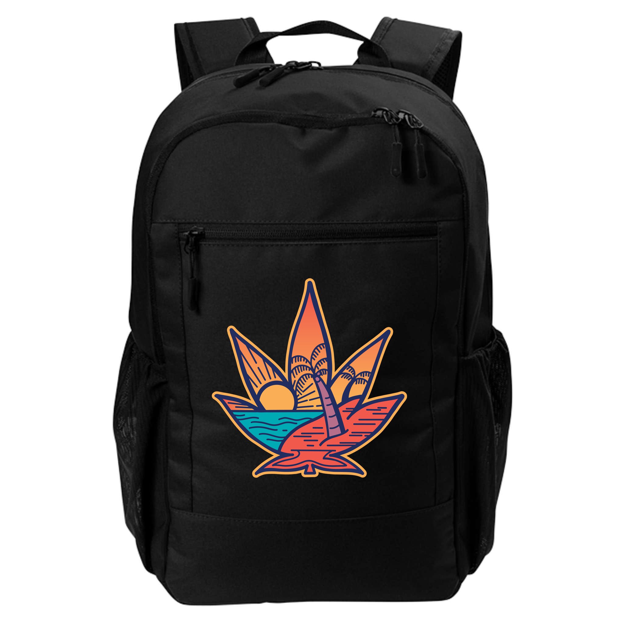 Cannabis Leaf Beach Backpack