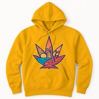 Cannabis Leaf Beach Hoodie