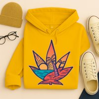 Cannabis Leaf Beach Hoodie