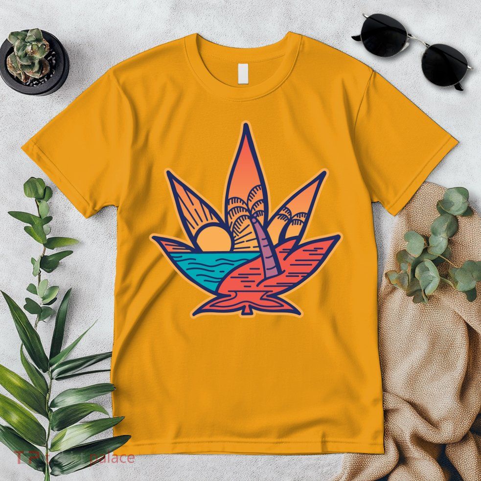 Cannabis Leaf Beach Premium T-Shirt