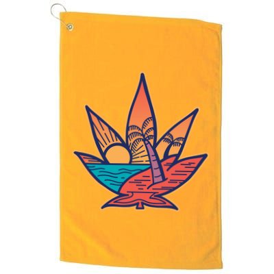Cannabis Leaf Beach Golf Towel