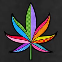 Cannabis Leaf Colorful Patterns Weed Cool Comfort Performance Bucket Hat