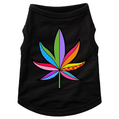 Cannabis Leaf Colorful Patterns Weed Doggie Tank