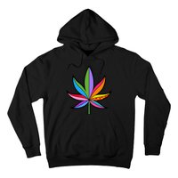 Cannabis Leaf Colorful Patterns Weed Hoodie