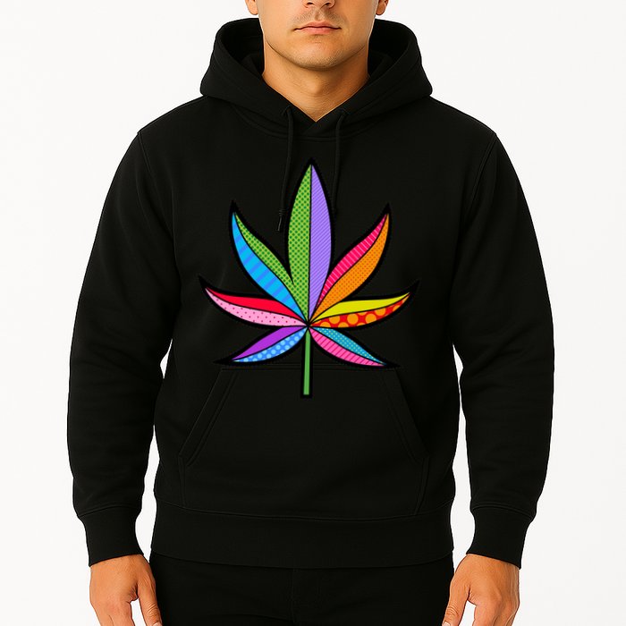 Cannabis Leaf Colorful Patterns Weed Hoodie