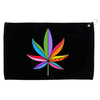 Cannabis Leaf Colorful Patterns Weed Grommeted Golf Towel