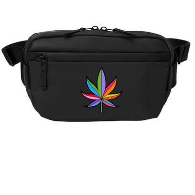 Cannabis Leaf Colorful Patterns Weed Crossbody Pack