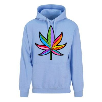 Cannabis Leaf Colorful Patterns Weed Unisex Surf Hoodie