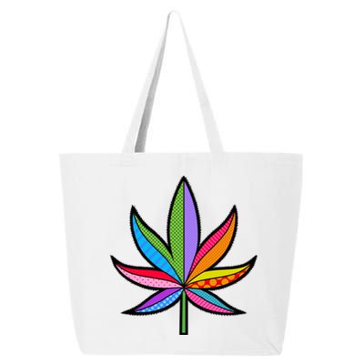 Cannabis Leaf Colorful Patterns Weed 25L Jumbo Tote