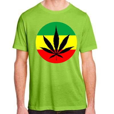 Cannabis Leaf Jamaican Style Adult ChromaSoft Performance T-Shirt