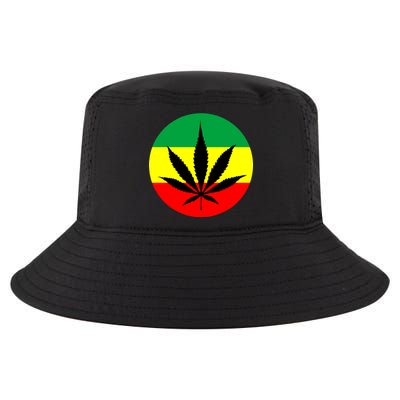 Cannabis Leaf Jamaican Style Cool Comfort Performance Bucket Hat