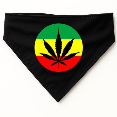 Cannabis Leaf Jamaican Style USA-Made Doggie Bandana