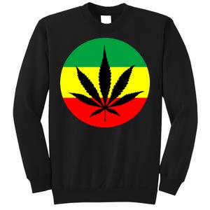 Cannabis Leaf Jamaican Style Sweatshirt