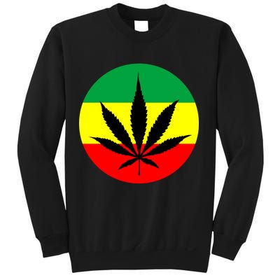 Cannabis Leaf Jamaican Style Sweatshirt