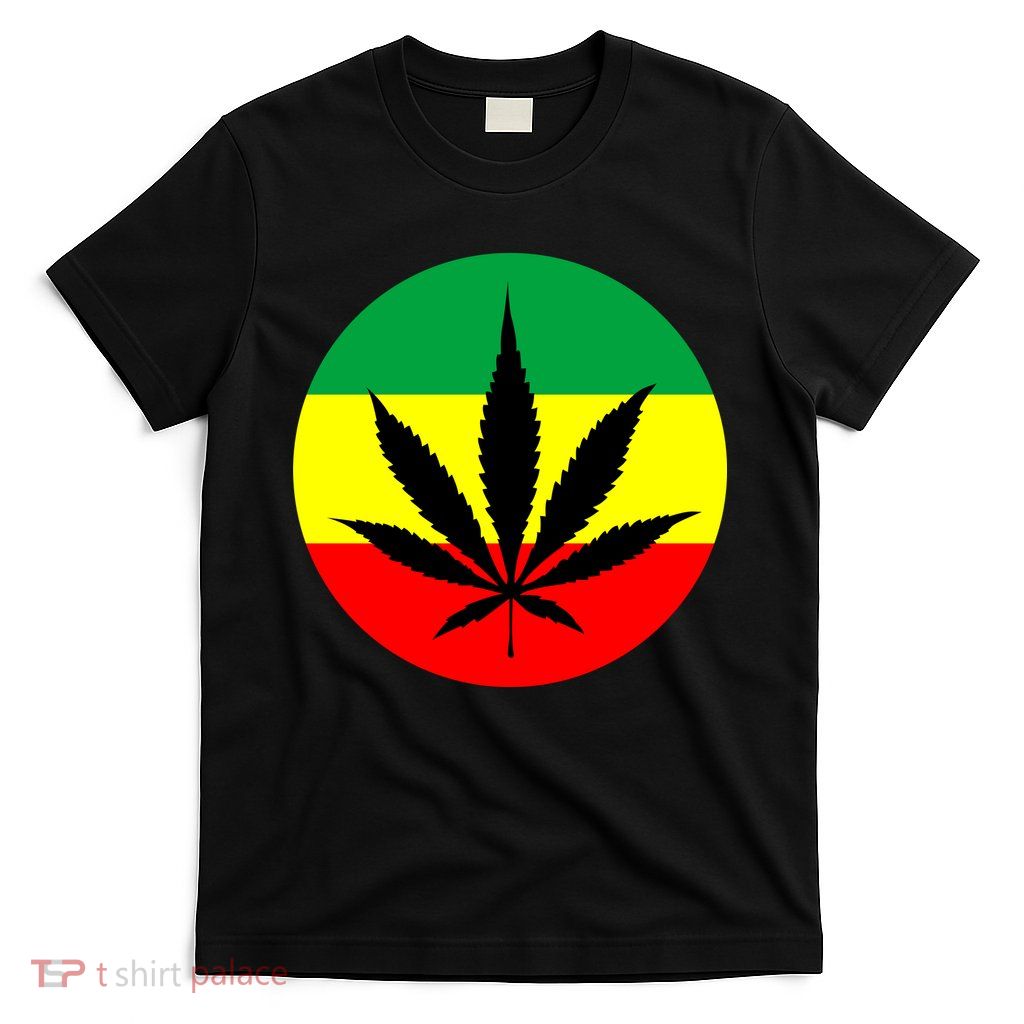 Cannabis Leaf Jamaican Style T-Shirt