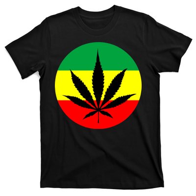 Cannabis Leaf Jamaican Style T-Shirt