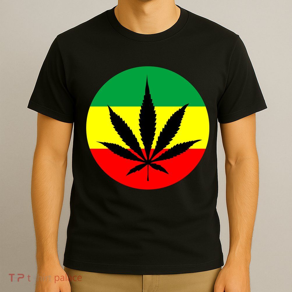 Cannabis Leaf Jamaican Style T-Shirt