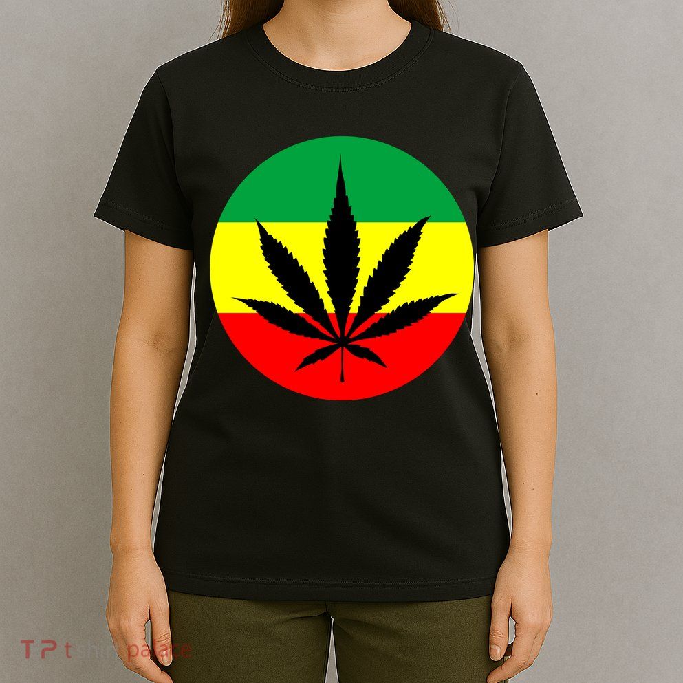 Cannabis Leaf Jamaican Style T-Shirt