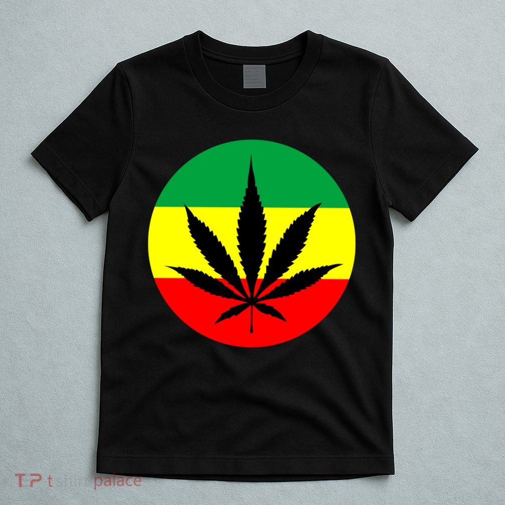 Cannabis Leaf Jamaican Style T-Shirt