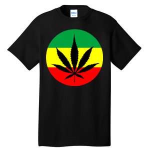 Cannabis Leaf Jamaican Style Tall T-Shirt