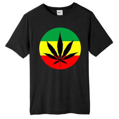 Cannabis Leaf Jamaican Style Tall Fusion ChromaSoft Performance T-Shirt