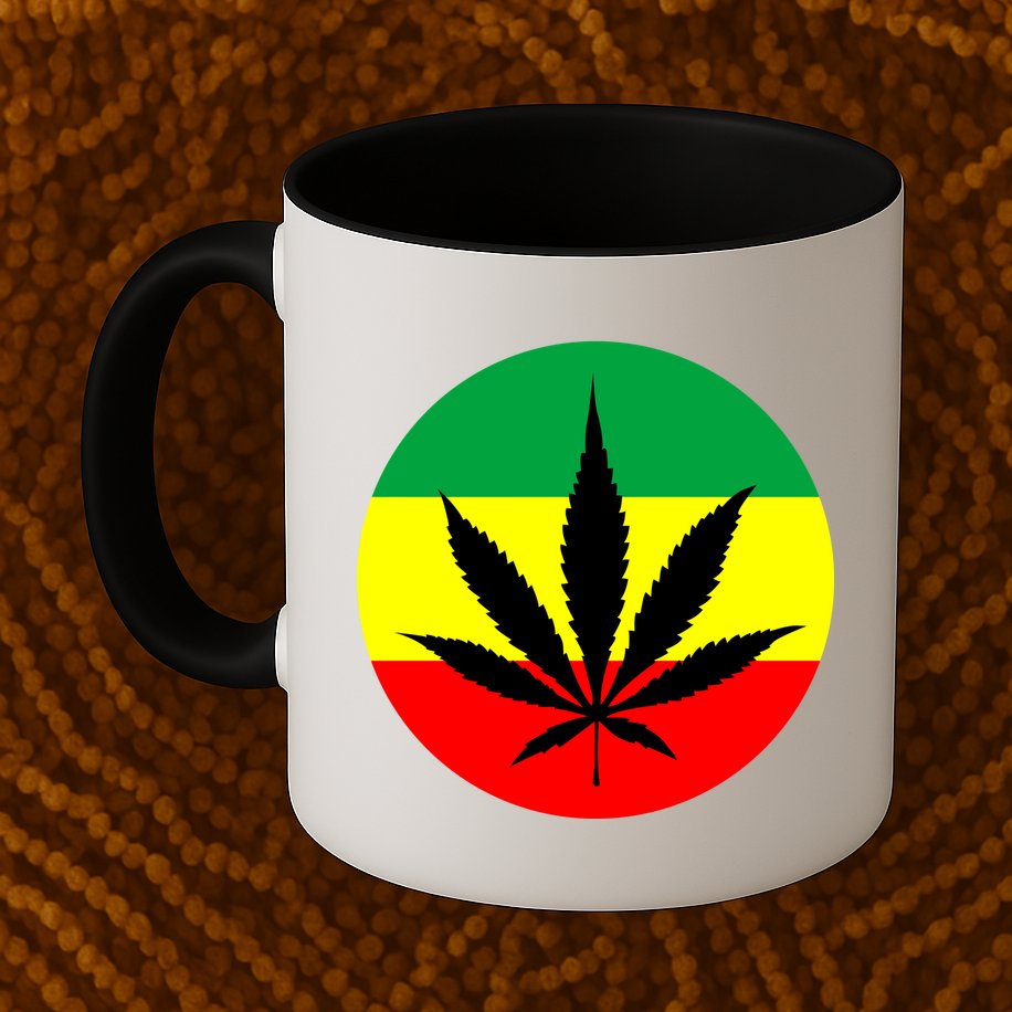Cannabis Leaf Jamaican Style Mug