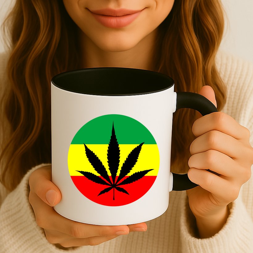 Cannabis Leaf Jamaican Style Mug