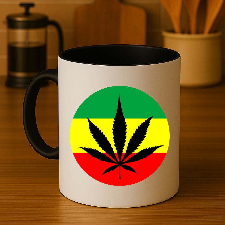 Cannabis Leaf Jamaican Style Mug
