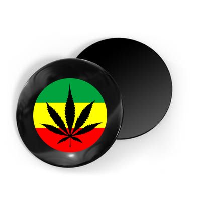 Cannabis Leaf Jamaican Style Magnet