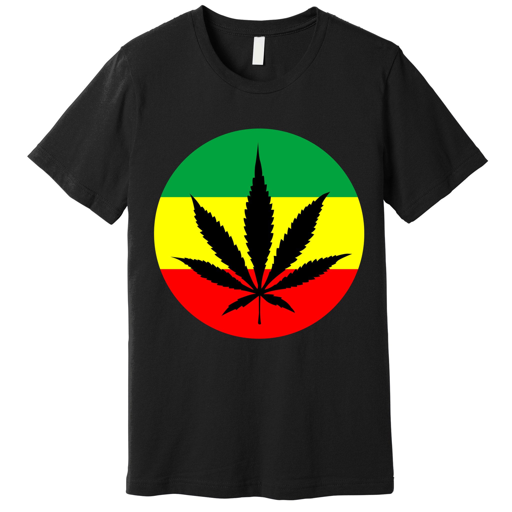 Cannabis Leaf Jamaican Style Premium T-Shirt