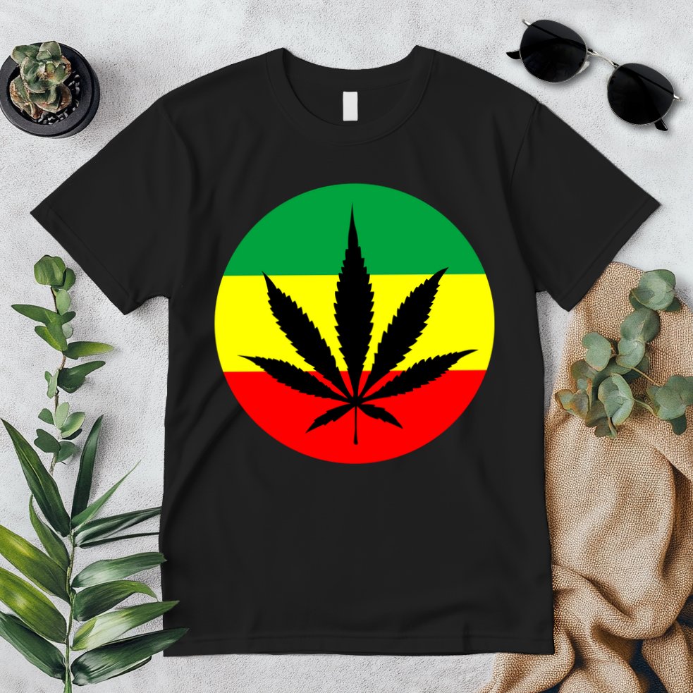 Cannabis Leaf Jamaican Style Premium T-Shirt