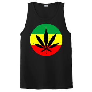 Cannabis Leaf Jamaican Style PosiCharge Competitor Tank