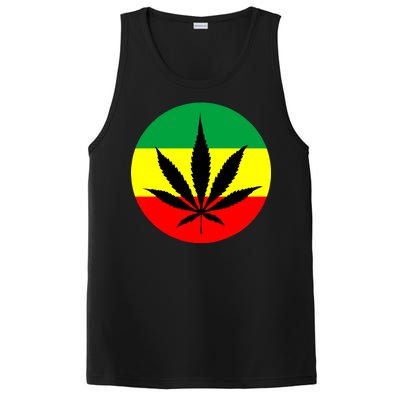 Cannabis Leaf Jamaican Style PosiCharge Competitor Tank